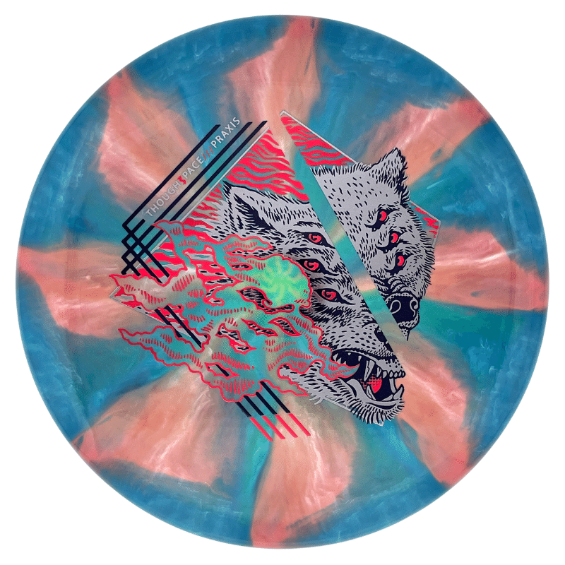 Thouht Space Praxis NEBULA AURA Blue burst-silver-red