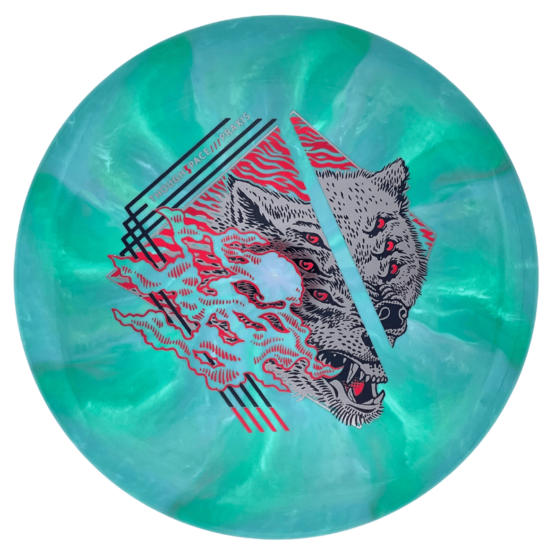 Thouht Space Praxis NEBULA AURA Green burst-silver-red
