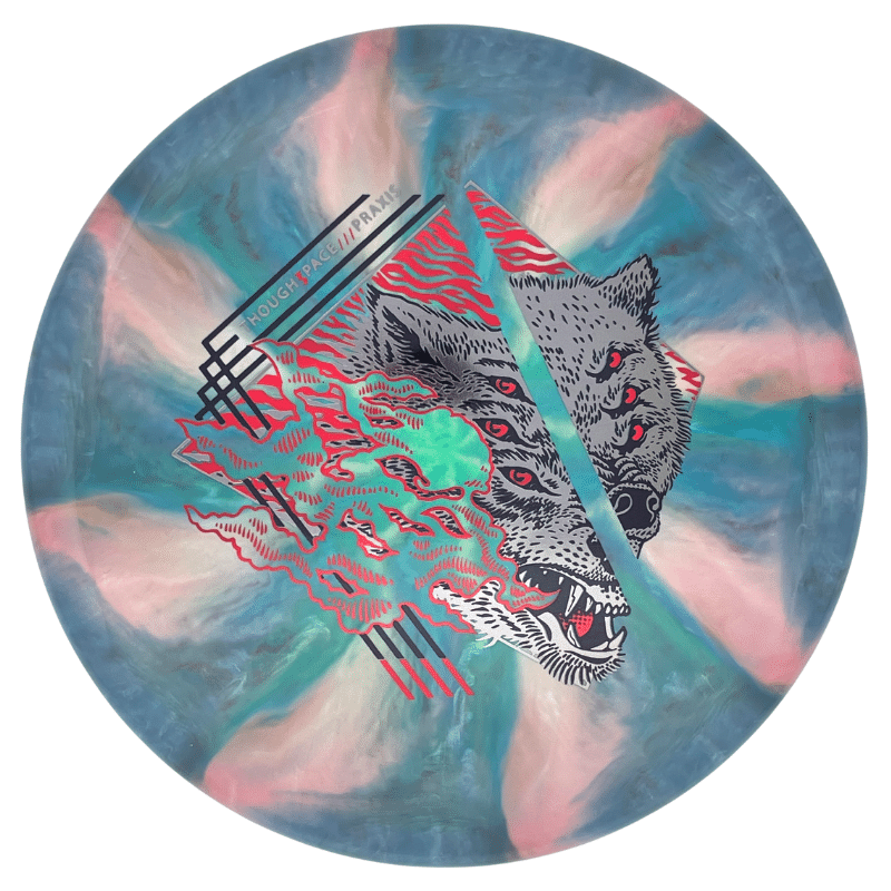 Thouht Space Praxis NEBULA ETHEREAL blue pink burst-silver-red