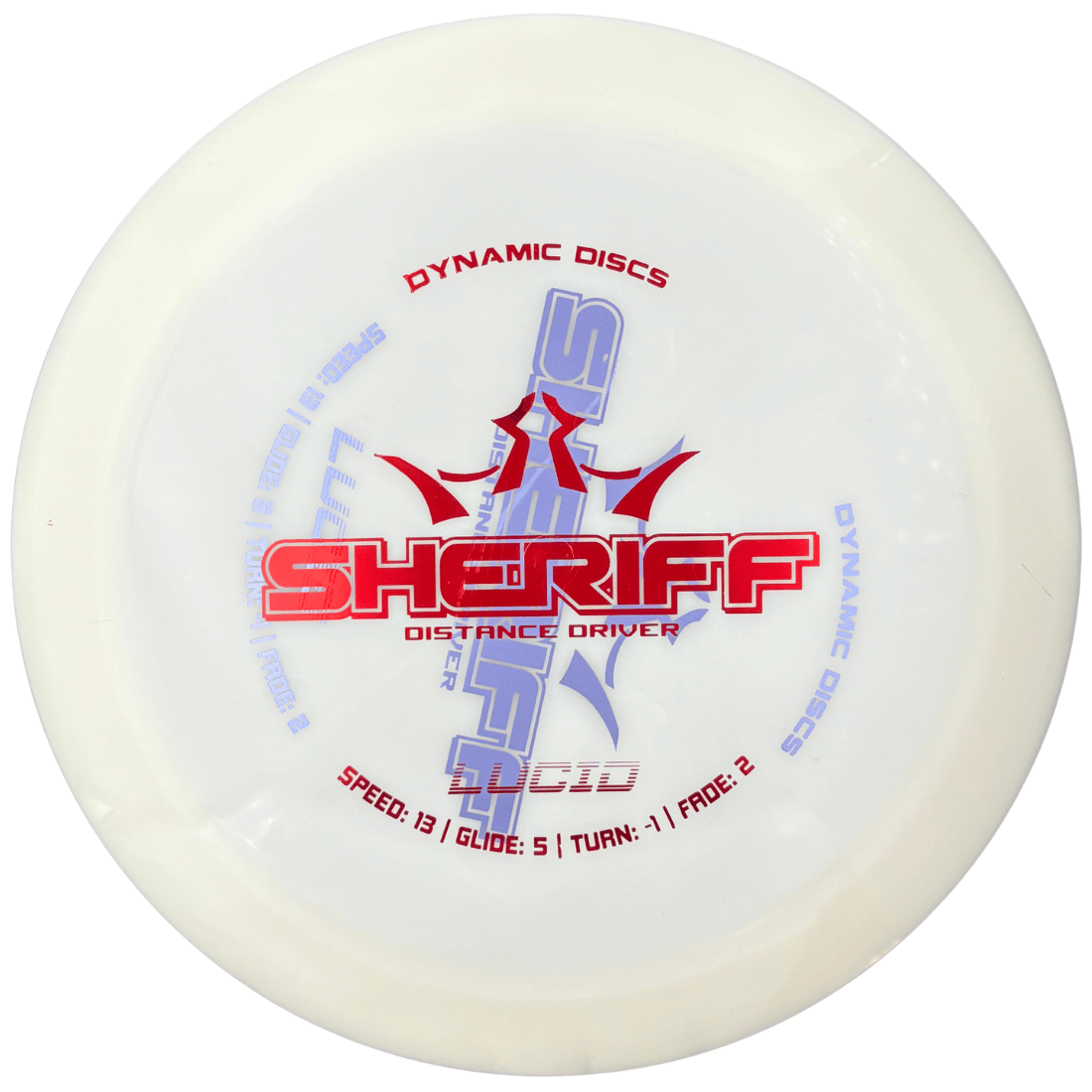 Lucid sheriff misprint valkoinen-sininev-punainen