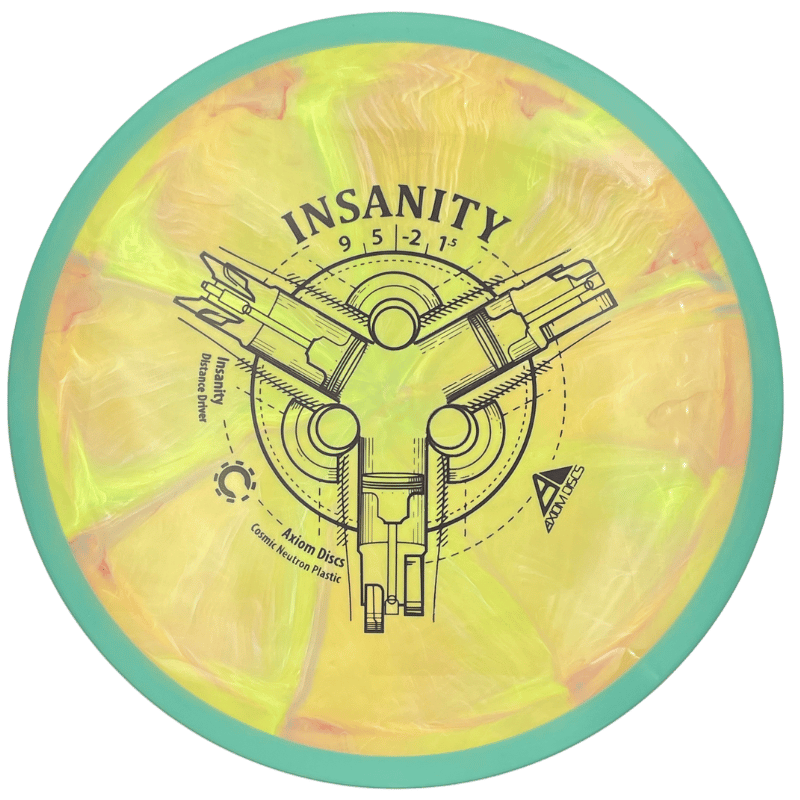 Cosmic Neutron Insanity keltainen-turkoosi Cosmic Neutron Insanity keltainen-turkoosi