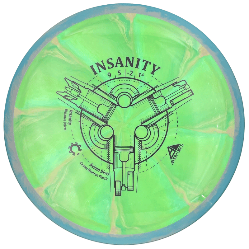 Cosmic Neutron Insanity vihreä-sininen Cosmic Neutron Insanity vihreä-sininen