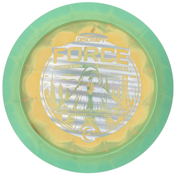 Discraft Tour Series Force vaaleanvihreä bottom stamp