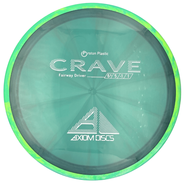 Proton Crave tummasininen-lime swirl