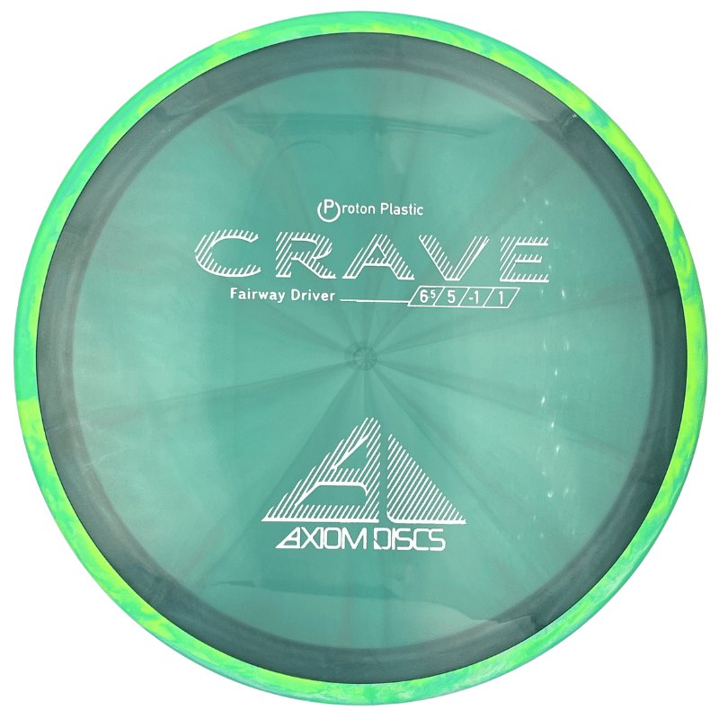 Proton Crave tummasininen-lime swirl