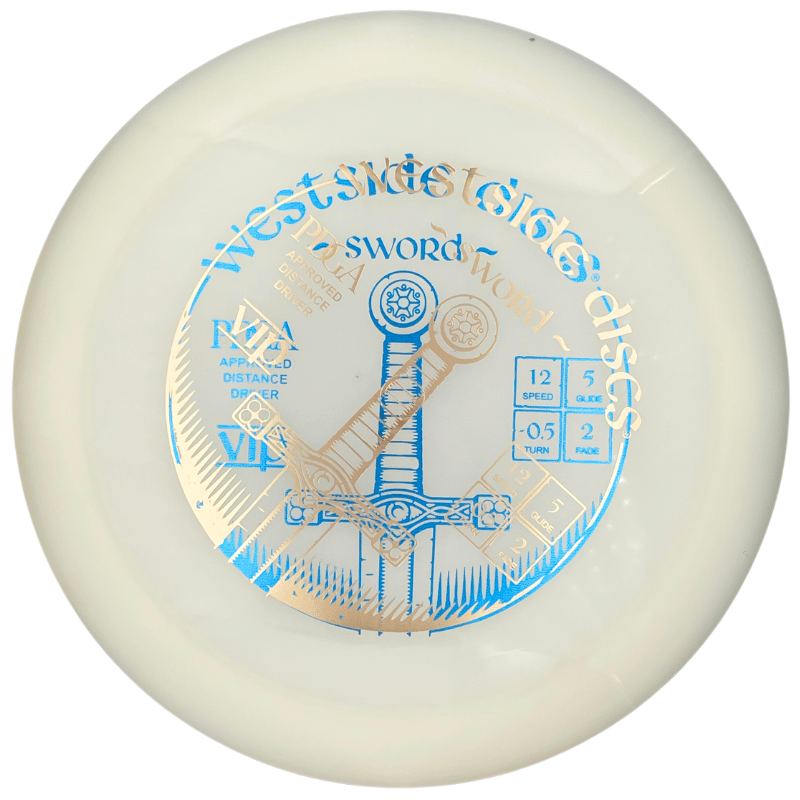 VIP Sword misprint valkoinen-sininen-kulta VIP Sword misprint valkoinen-sininen-kulta