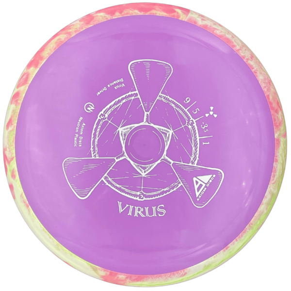 Neutron Virus violetti-pinkki-valkoinen