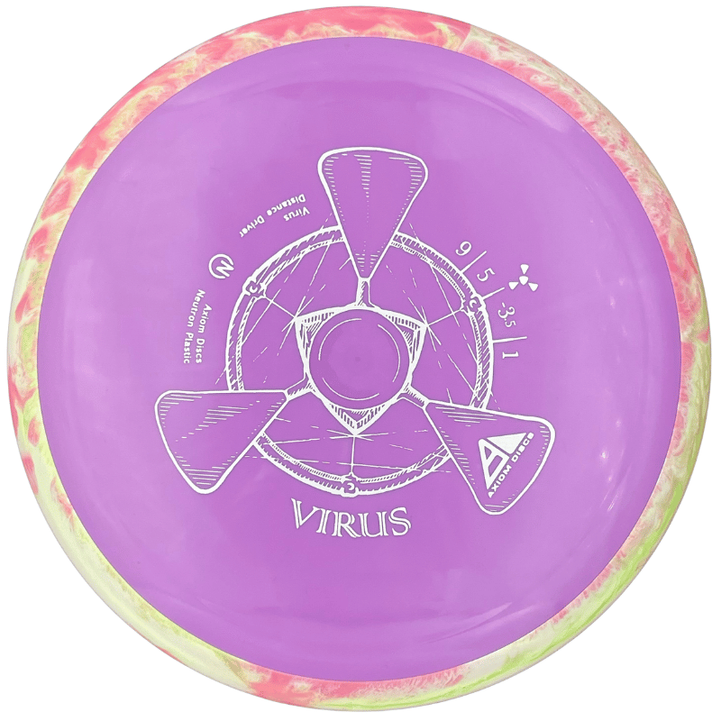 Neutron Virus violetti-pinkki-valkoinen