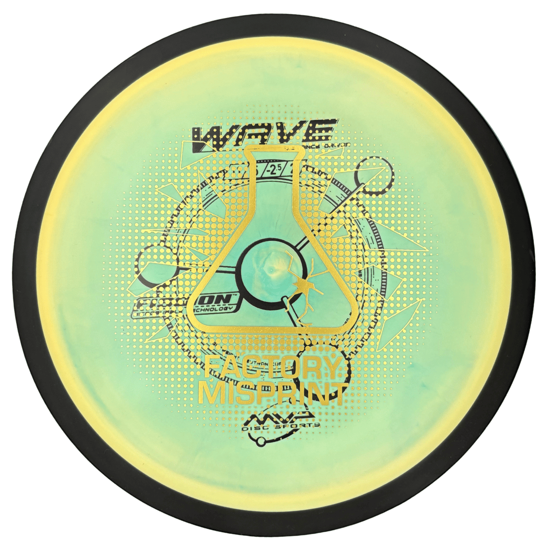 Fission Wave Misprint keltavihreä Fission Wave Misprint keltavihreä